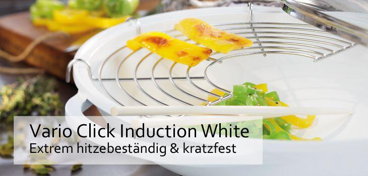 Berndes Vario Click Induction White - Extrem hitzebeständig & kratzfest