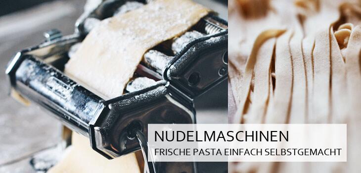 Selbstgemachte Pasta mit einer original italienischen Nudelmaschine