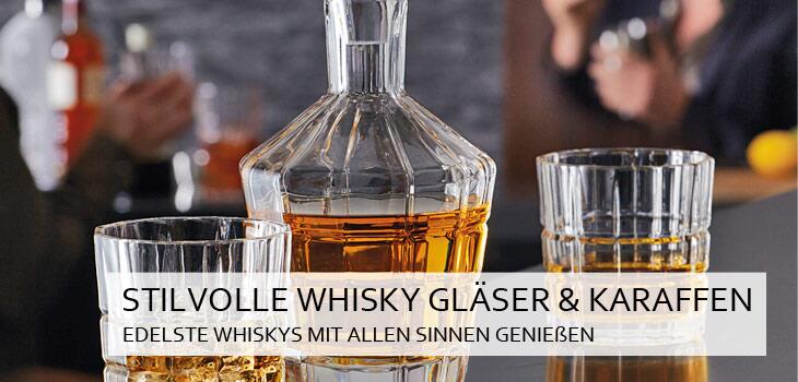 Stilvolle Whisky Gläser, Karaffen & mehr