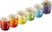 Le Creuset Becher 6er-Set 200 ml, Regenbogen