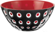 Guzzini Schüssel Le Murrine in schwarz-rot