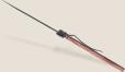 deejo Taschenmesser 37g, Korallenholz / Polynesische Zeichen
