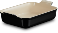 Le Creuset Auflaufform Tradition, rechteckig in schwarz glänzend