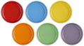 Le Creuset Suppenteller Coupe Regenbogen, 6er-Set
