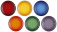 Le Creuset Speiseteller Regenbogen, 6er-Set