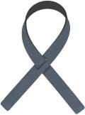 Lind DNA Serviettenring Loop Nupo, 4er-Set in Dark Blue/Black
