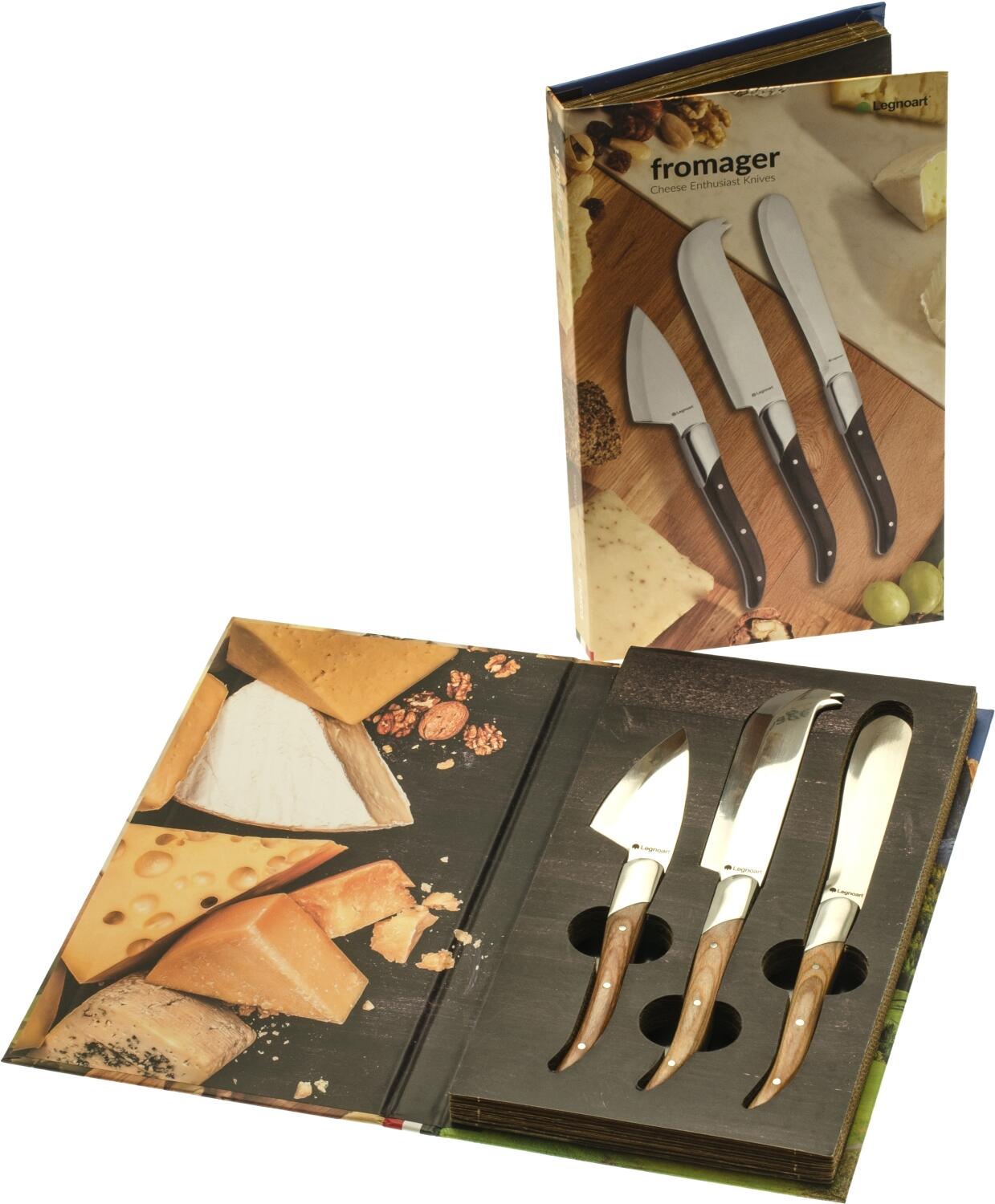 Premium Käsemesser-Set Aus Holz – 6-teilig, Edelstahlklingen, Zum Schneiden, Streichen & Servieren Aller Käsesorten