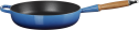 Le Creuset Saut&eacute;pfanne Signature aus Gusseisen mit Holzgriff in azure
