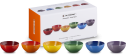 Le Creuset Snackschälchen Regenbogen, 6er-Set