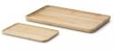 Continenta Tablett Aus Gummibaumholz – 53x35x5 Cm, Massiv, Mit Hohem Rand, Made In Germany