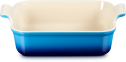 Le Creuset Auflaufform Tradition quadratisch in azure