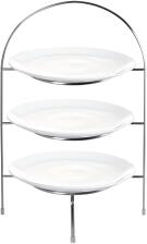 ASA Etagere 3-stufig für Essteller à table in silber