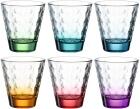Leonardo Trinkglas OPTIC 6 Stück farbig sortiert 215 ml