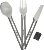 Esbit Titan Besteck-Set, 3 teilig, mit Silikon-Manschette
