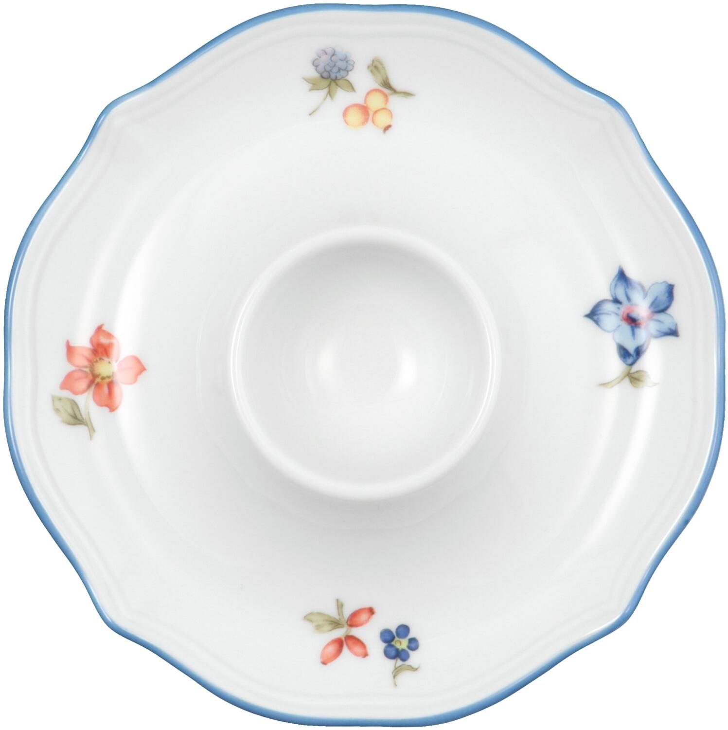 Seltmann Weiden Sonate Coffee Saucer - 15cm Hard Porcelain, Multi-Coloured Floral Design