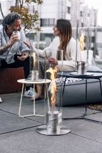 höfats SPIN 1500 Tischfeuer silber