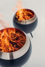 h&ouml;fats MOON 45 Feuerschale mit niedrigem Fu&szlig;