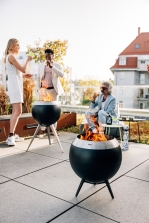 h&ouml;fats MOON 45 Feuerschale mit niedrigem Fu&szlig;