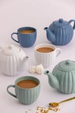 Price & Kensington Teekanne Luxe f&uuml;r 6 Tassen in wei&szlig;