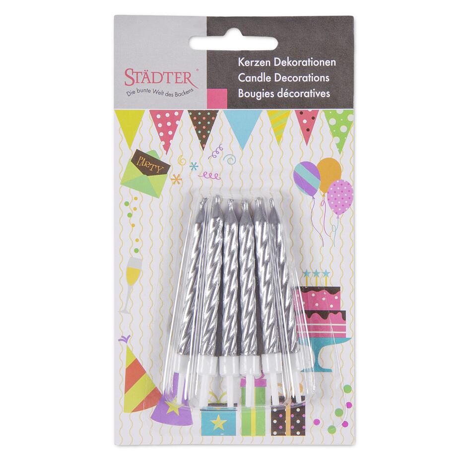 Strasssteine Zahlen 0-9 Für Torte – Silberner Cake Topper „Happy Birthday“, Wiederverwendbar