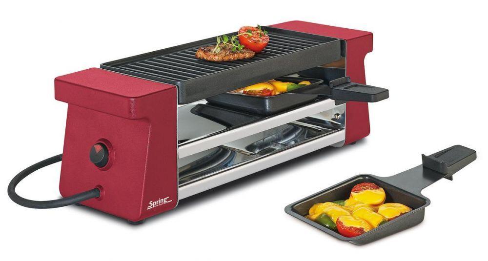 Spring Raclette2 Compact in Aluminiumguss, rot