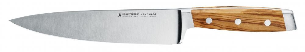 Felix Zepter Kochmesser First Class Wood mit Fingerschutz, 21 cm