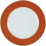 Eschenbach Porzellan Teller flach 20 cm in orange-braun