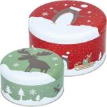 Birkmann Gebäckdosen-Set Christmas Animals, klein
