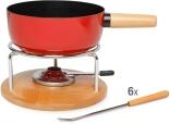 Stöckli Fondue-Set Säntis Emotion in rot