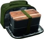 Akinod Bento und Lunchbag 11h58 in khaki