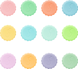 Lurch Silikon-Kronkorken Pastell-Mix, 12er Set