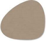 Lind DNA Glasuntersetzer Curve Corduroy, 4-er Set in Clay Brown