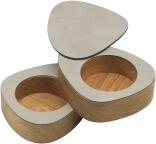 Lind DNA Gewürzdose Curve Salt & Pepper Nupo, 2er-Set in Light Grey