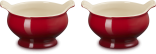 Le Creuset Suppenterrine Tradition im 2er-Set in kirschrot