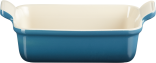 Le Creuset Auflaufform Tradition, rechteckig in deep teal