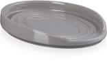 Le Creuset Löffelablage oval, 16 cm in perlgrau