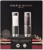 Cole & Mason Regent Concrete Salz- und Pfeffermühle Geschenkset, 18 cm