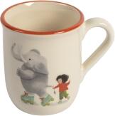 Kuhn Rikon Kindertasse Elefant 2,5 dl roter Rand