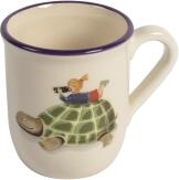 Kuhn Rikon Kindertasse Schildkröte 2,5 dl blau-lila Rand
