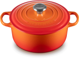 Le Creuset Bräter Signature rund in ofenrot