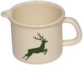 Riess Schnabeltopf aus Emaille mit Hirsch in grün