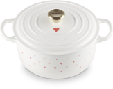 Le Creuset Bräter Signature rund Hearts, 22 cm