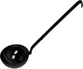 Riess Schöpflöffel aus Emaille in schwarz