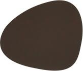 Lind DNA Tischset Curve L Nupo, 2er-Set in Dark Brown