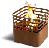 höfats CUBE Feuerkorb Cortenstahl