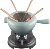 Le Creuset Käsefondue-Set Mode aus Gusseisen in sea salt