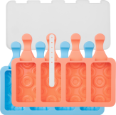 Lurch Popsicle IceForm Donut in aquamarine/peach, 2er Set