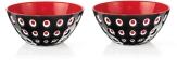 Guzzini Schalen Set Le Murrine in schwarz-rot, 2 Stk.
