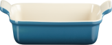Le Creuset Auflaufform Tradition, rechteckig in deep teal