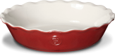 Emile Henry Pie Dish Modern Classics mit Wellenrand in rot